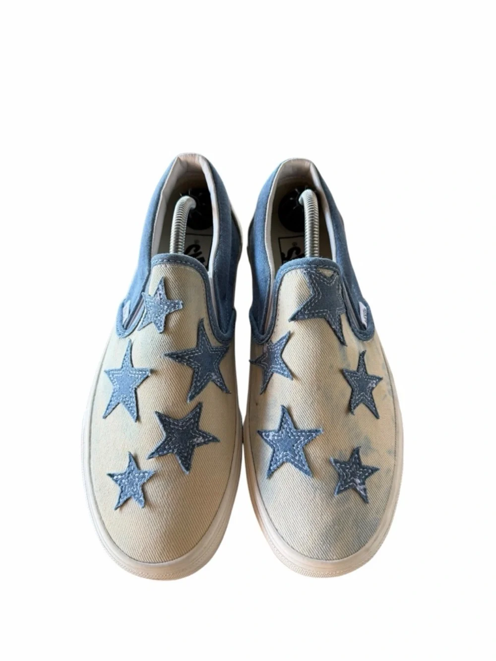 Vans NEW Unisex Starry Night Denim Classic Slip On Shoe Size 8.5 or 7 #260125